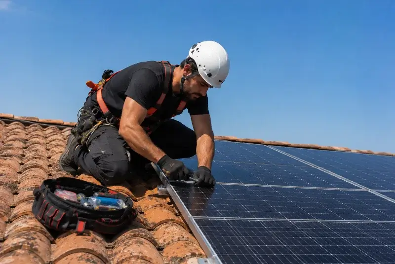 Maintenance et monitoring de panneaux solaires à Cournonsec